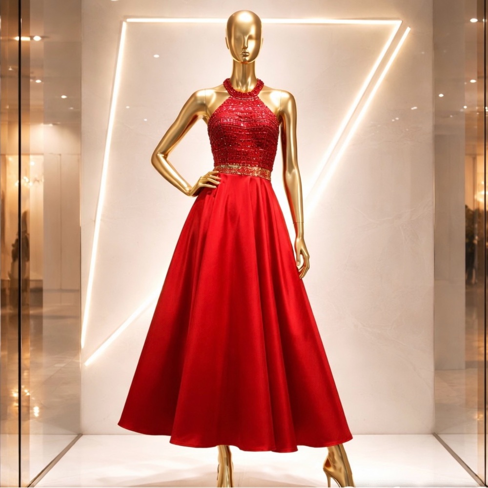 Sherri Hill Radiant Red Prom Pageant Dress